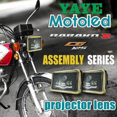 6 4 Inch Motorcycle Headlight Assembly with 6500K LED Projector Lens and Aviation Aluminum Parts for High Durability