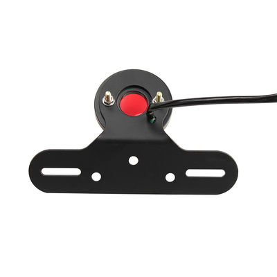 Universal 12V LED Tail Light with Red/Smoke Lens and 1 Year Warranty for Motorcycles