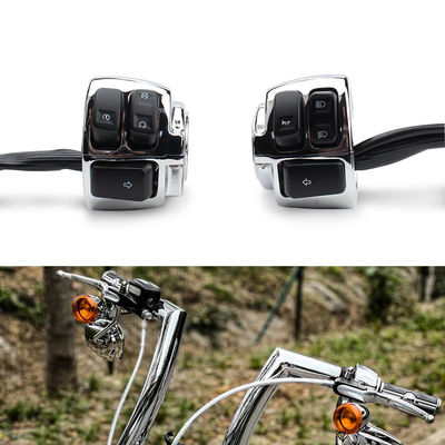 Universal Motorcycle Spare Parts Horn Headlight Start 25mm Handle Switch for XL883 XL1200  Dyna Softail FL V-Rod