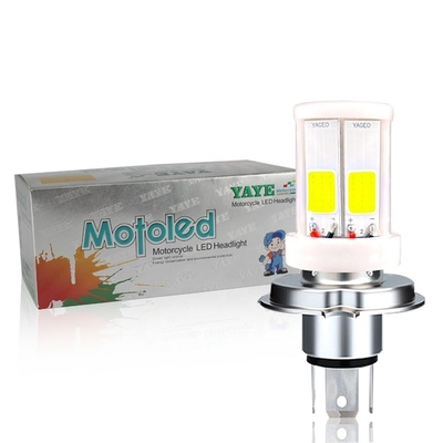 2400lm 50000 Horas H4 HS1 BA20D H6 P15D H6M 4 COB Cabeça LED cerâmica lâmpada de neblina