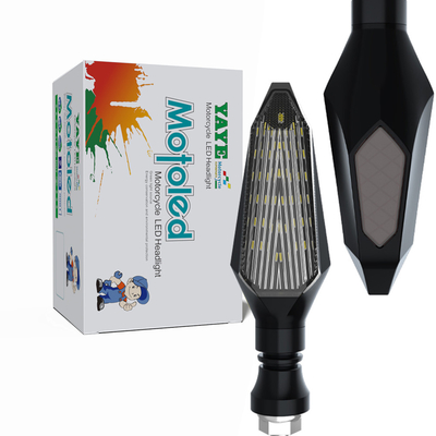 Luz de sinal de virada LED de motocicleta à prova d'água universal com opções de cores claras