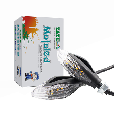 Luz LED de motocicleta Lâmpada de água fluente Lâmpada de sinal intermitente Lâmpada de indicador de luz com lâmpada de água