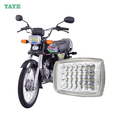 Farol LED para motocicleta CD70 CG125 com DRL e pisca