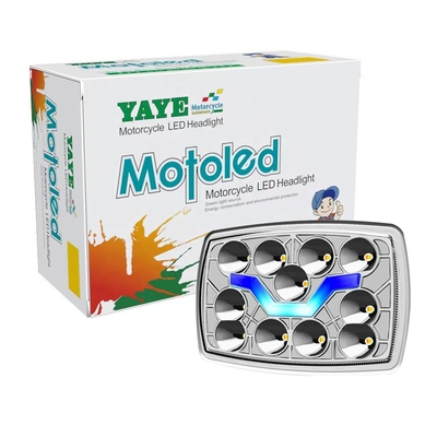Farol LED YAYE CD70 CG125 70cc 12V com DRL e Indicador de Direção