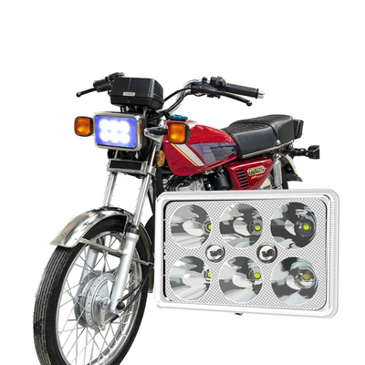 YAYE CG125 Farol LED 6 Chip DC12V Branco Azul DRL Luz de motocicleta